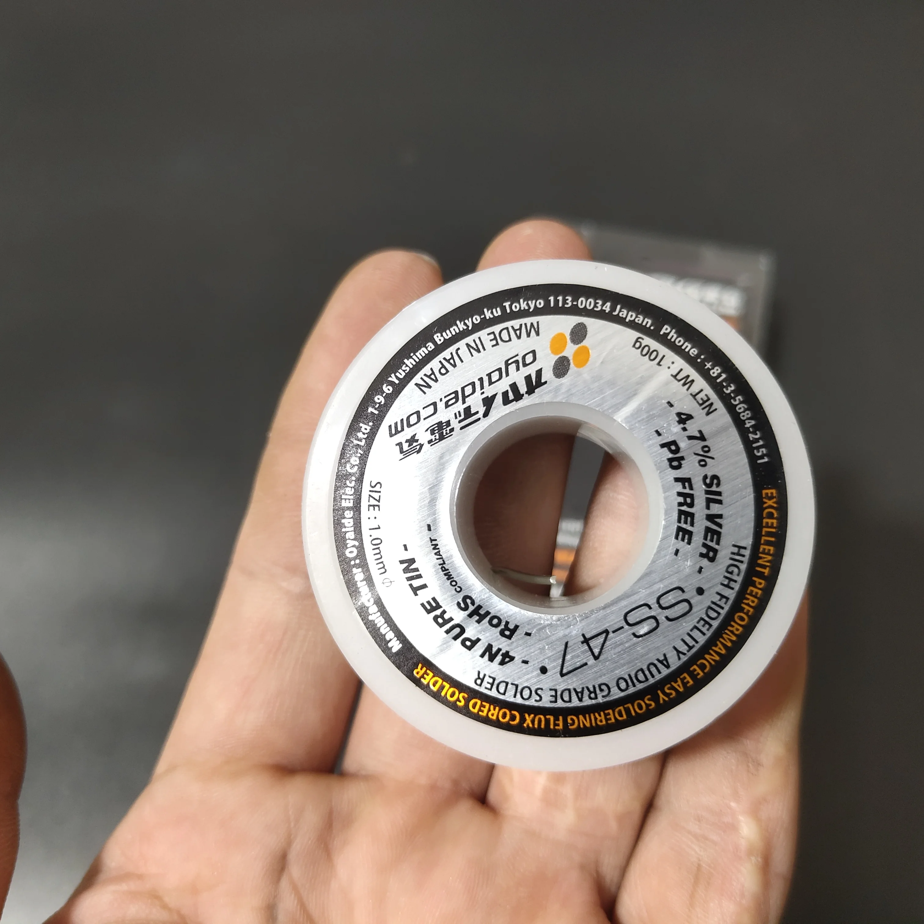 Hi-End Oyaide 4.7%Ag Silver Solder SS-47 1.0MM Japan Orginal Solder Wire Soldering Welding Wire For HiFi aduio Accessories