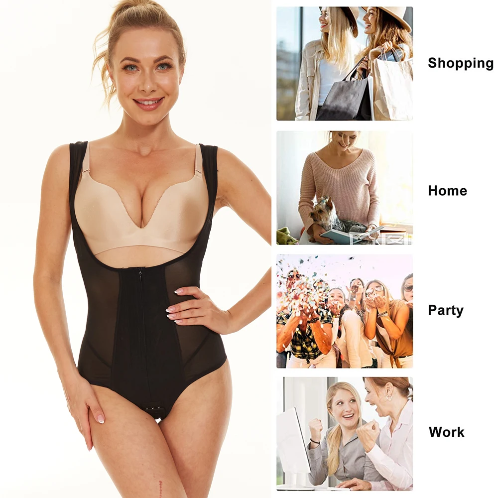 LANFEI Body Shapewear Bodysuit Women Tummy Control Shaper Panties Plus Size Body Shaper Butt Lifter Sexy Underwear best shapewear for lower belly pooch