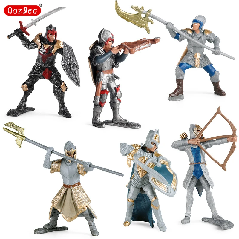 

Фигурка человека OozDec Epic Warcraft Alliance, старинные европейские архии, сумасшедший боец, воин с оружием, рыцарь, настольные украшения