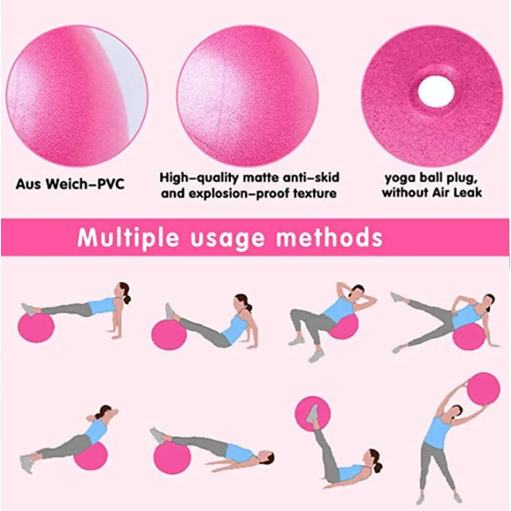 25cm Pilates Yoga Ball explosions geschützter Indoor Balance Gymnastik ball für Yoga Pilates Ballett Körperform ungs geräte Großhandel