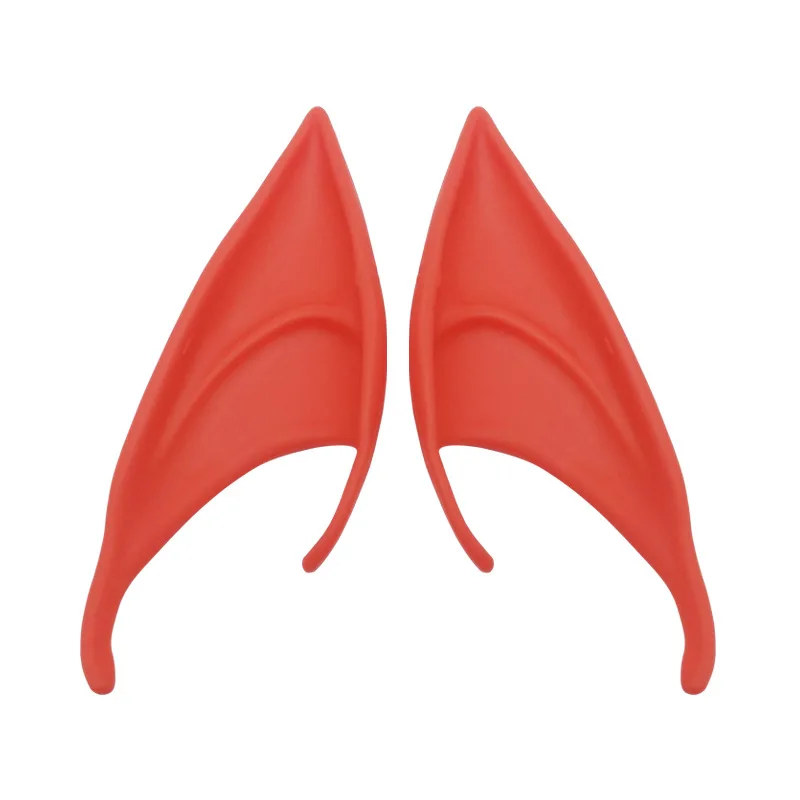 Anime Cosplay Props 1 Pair Elf Ears Pointed Soft For Halloween Christmas Party Mask Photo Toys