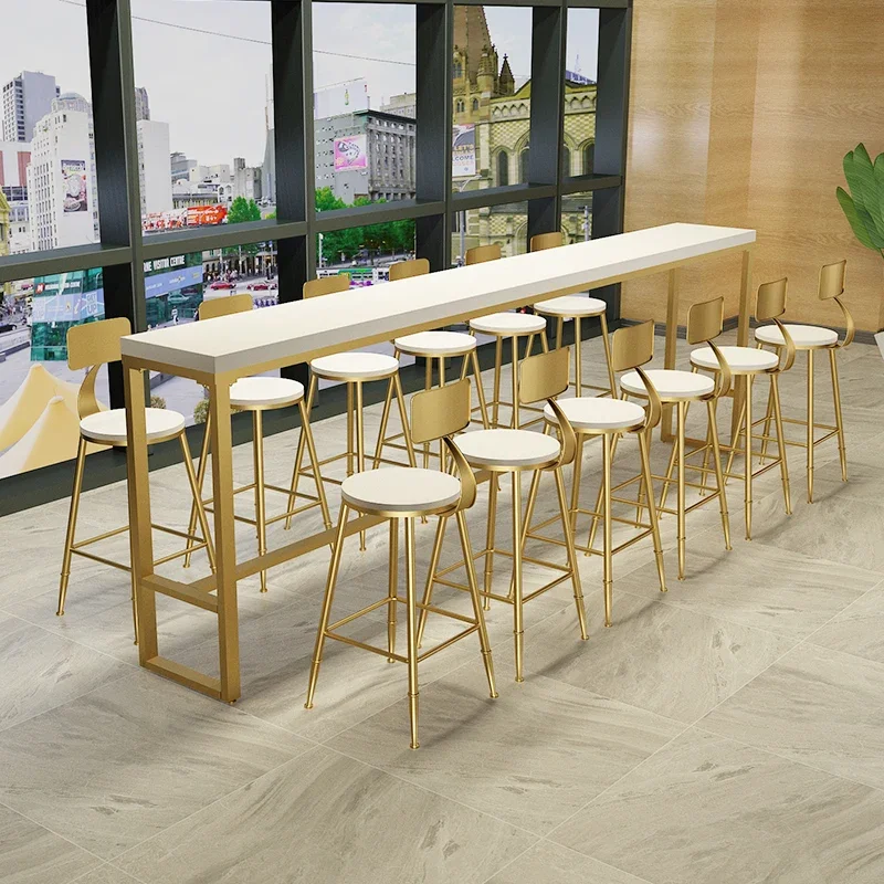 Hot Selling Modern Luxury Coffee Shop High Stool Bar Chair Bar Table And Chair Combination