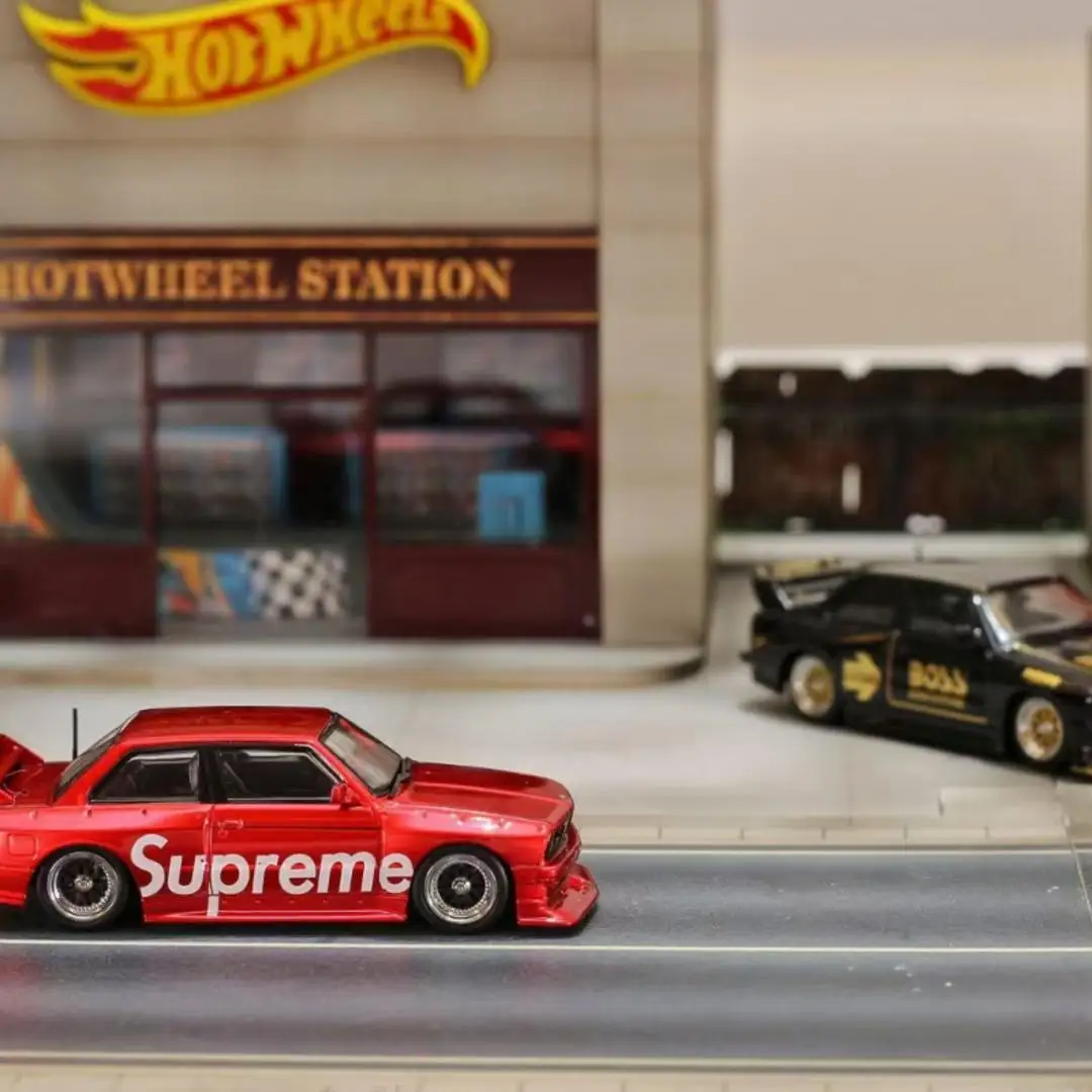 SW 다이캐스트 1/64 스케일 모델 자동차 BMW E30 M3 합금 자동차 모델 BMW LTO 놀이 차량 소년을위한 장난감 원래 상자