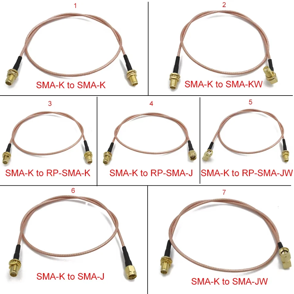 Cavo Coassiale RG316 Con Connettori SMA Femmina E MCX Maschio - Lunghezza 6 Pollici, Per Elettronica RF Cavo Coassiale RG316 SMA MCX - Foto 3