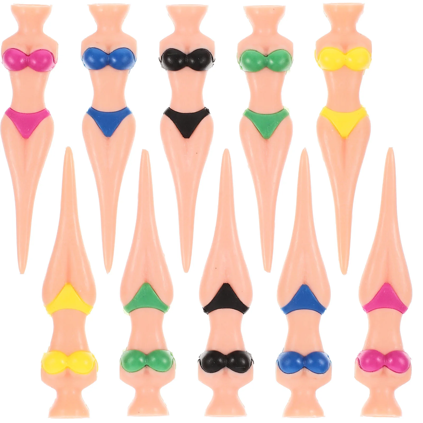 

10pcs Bikinis Lady Bikini Shaped Golf Tees Plastic Pin Golf Tees Golf Tees Golf Accessories