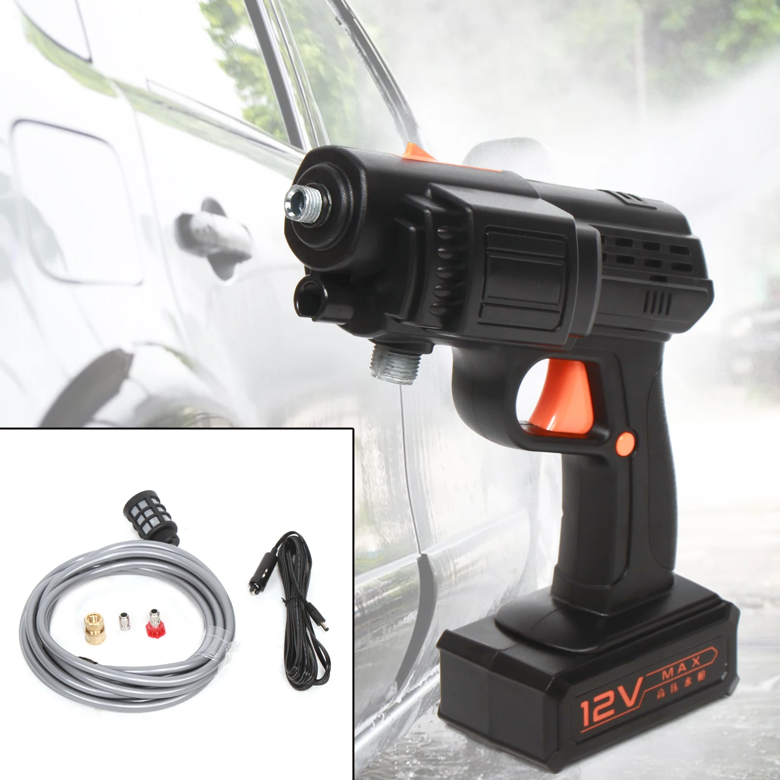 12v-electric-pressure-washer-power-washer-portable-handheld-car-cleaning-machine-kit-with-power-cord-pipe