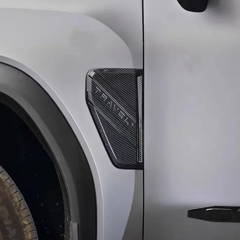 

Для Jetour T2 Traveler 2023 2024 аксессуары Автомобильные Боковые двери в форме листа оформления Авто ABS углеродный черный Стайлинг 2 шт.