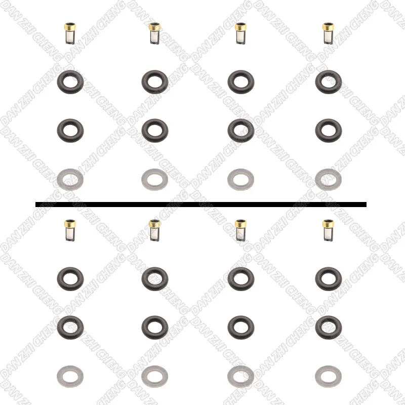 Fuel Injectors Seals O-Ring Repair Filters for Ford Focus Mondeo Cmax 1.8 2.0 Zetec 0280155963