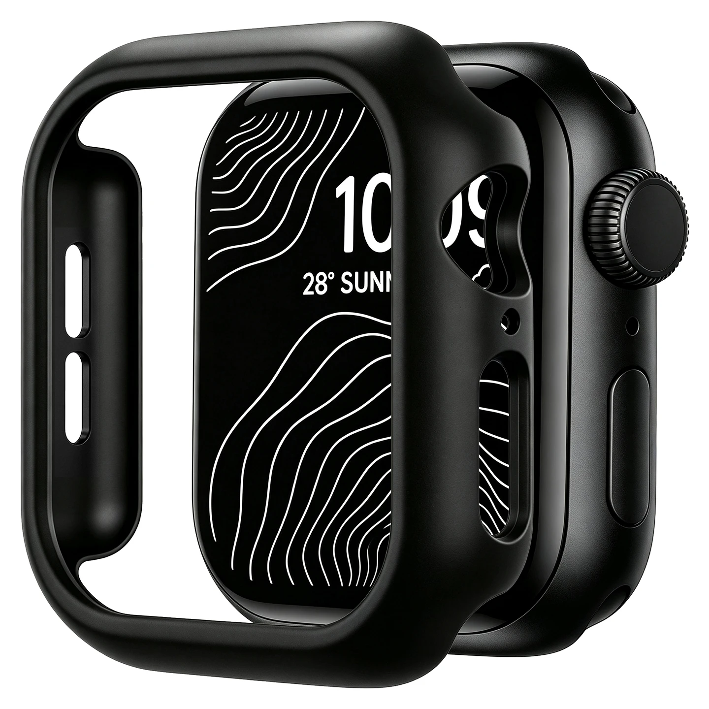 Durable Protective Bumper Case for Apple Watch - Premium PC Shield & Accessories Cover