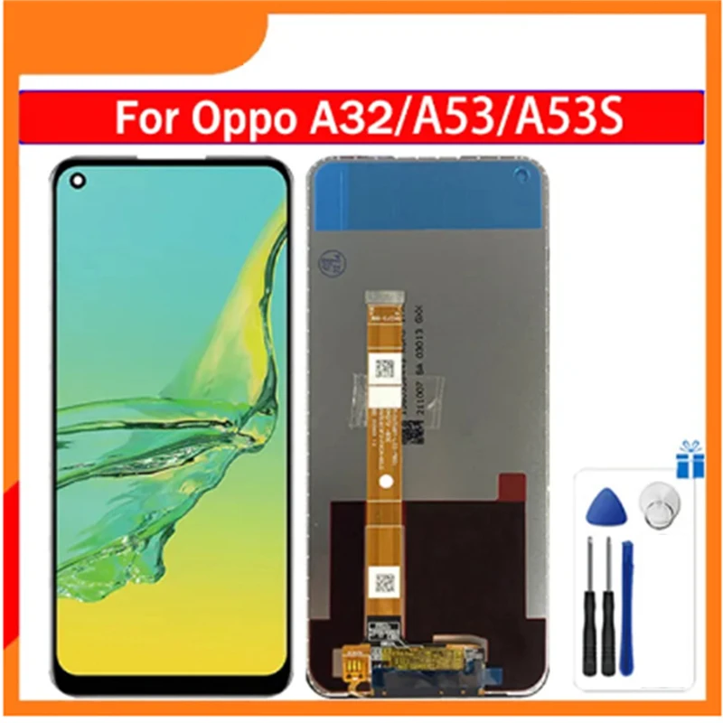 

6,5 дюймовый ЖК-дисплей для Oppo A32 A53 2020 TFT ЖК-экран дисплей дигитайзер в сборе Замена для REALME 7I/C17 дисплей с инструментами