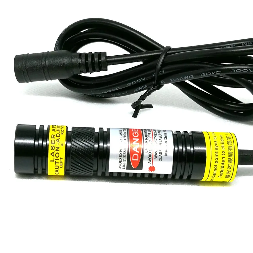 Adjustable 648nm 650nm Red Laser Diode Module 50mw 100mw 200mw 5V Power Adapter 16*68mm laser module