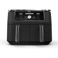 Ninja DZ401 Foodi 10 Quart 6-in-1 DualZone XL 2-Basket Air Fryer w 2 Independent Frying Baskets, Match Cook & Smart Finish, Grey 1