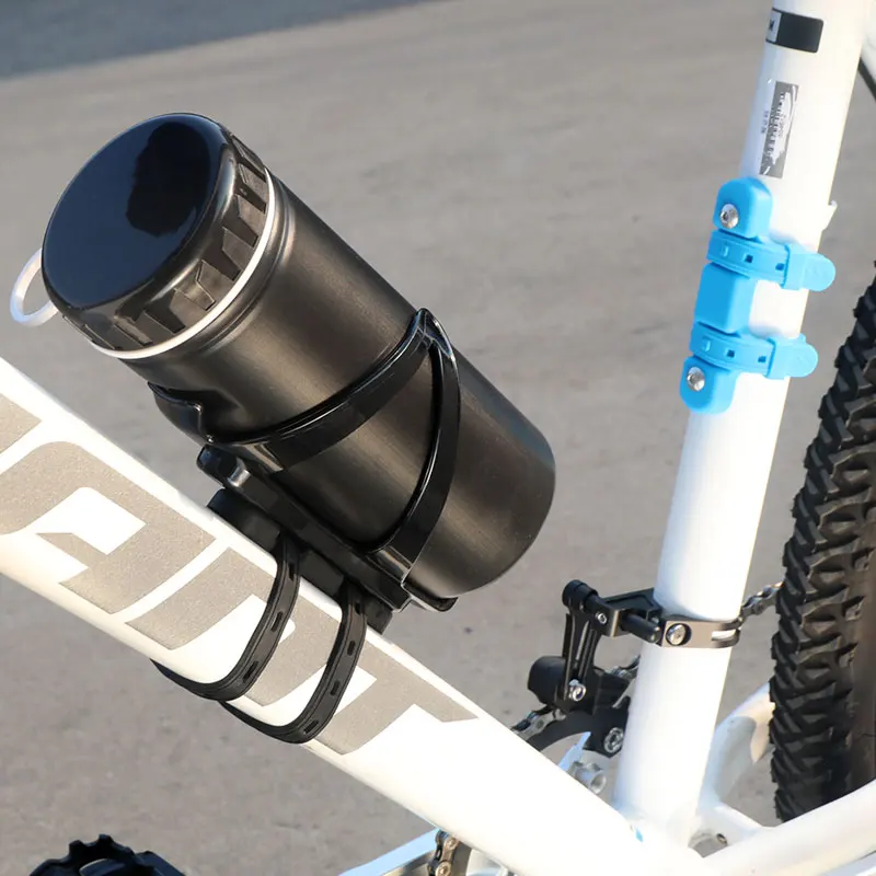 Bicycle Water Bottle Cage Wide Scope Elastic Silicone Gel Bandage Adaptor for Seatpost Fork Frame