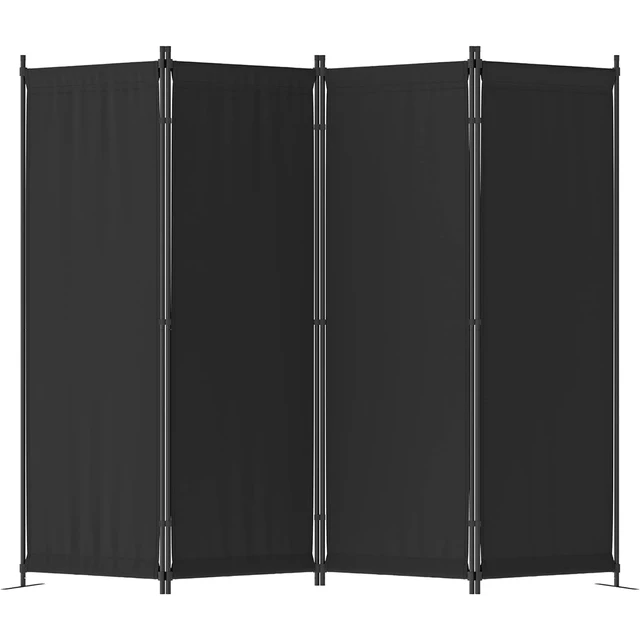 Room Divider, Folding Privacy Screens, 4 Panel Room Partitions, 88" Foldable Wall Dividers