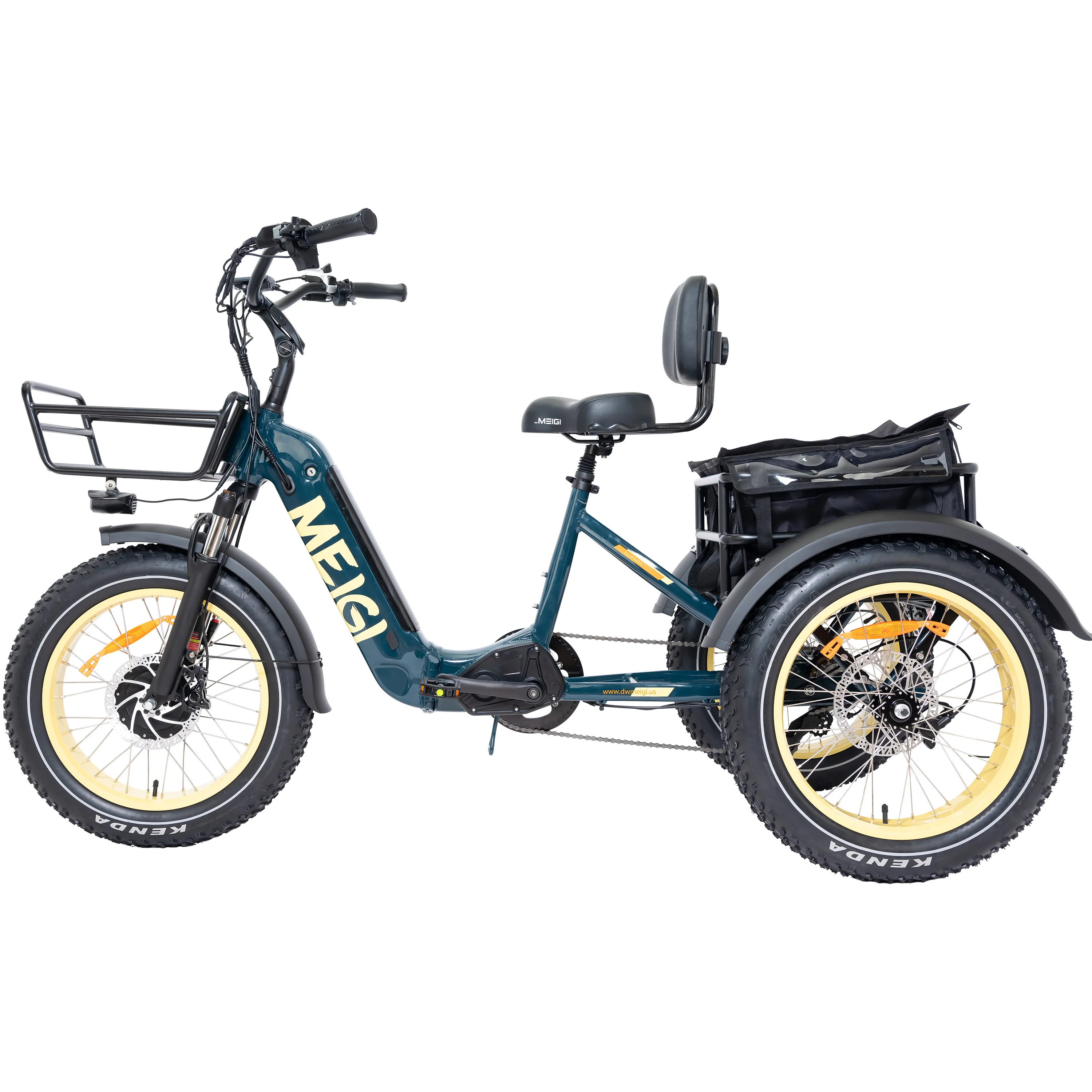 

2024 New Model for Electric Tricycle Fat Tire Folding Etrike 20*4.0inch 750W Electric Tricycle with Differential for Adult
