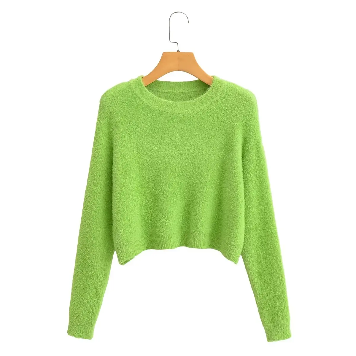 

Withered Fashion Chenille Sweaters Women Knitwear Ins Blogger Retro O-neck