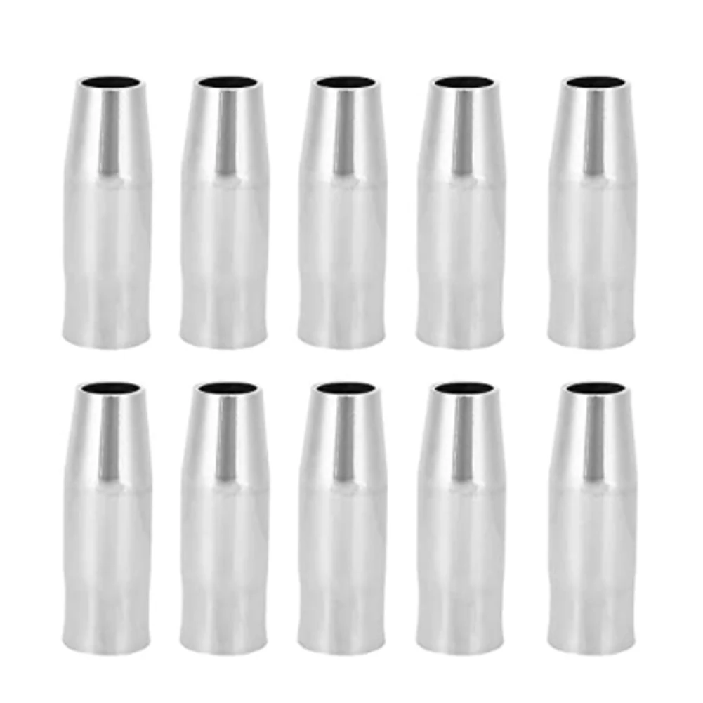 

10Pcs Welding Torch Nozzle Shield Cup, Welding Torch of Conical Nozzle Copper Welder Consumables for 15AK