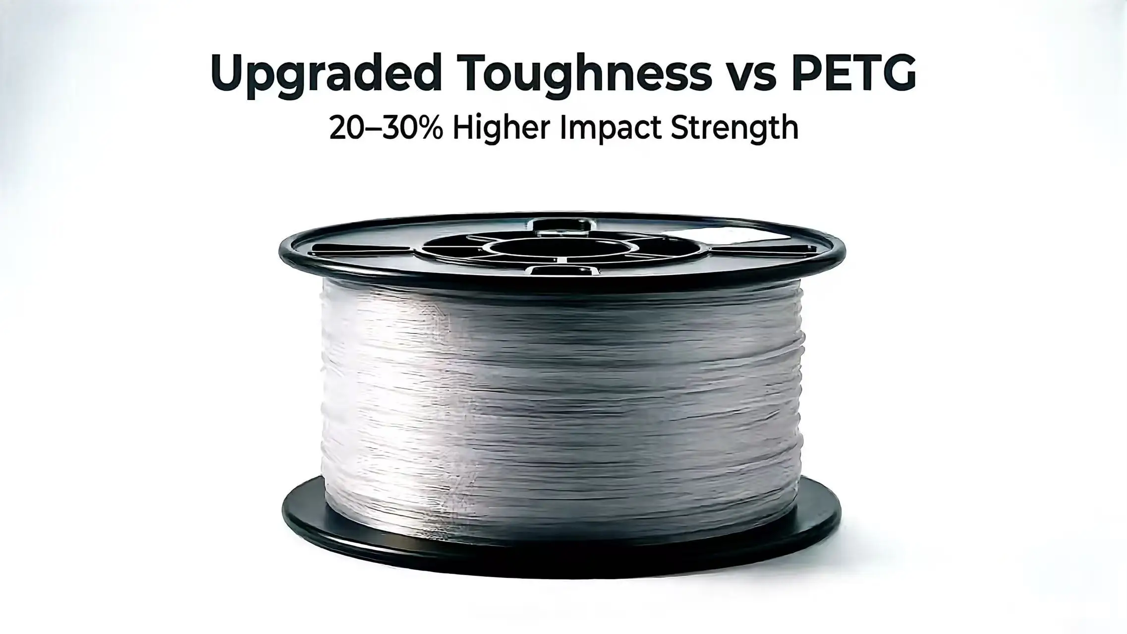 1.75mm PCTG 3D 프린터 필라멘트 4KG 팩 고강도 PCTG 투명/흰색/검정색 3D 프린팅 재료 (FDM 프린터용)