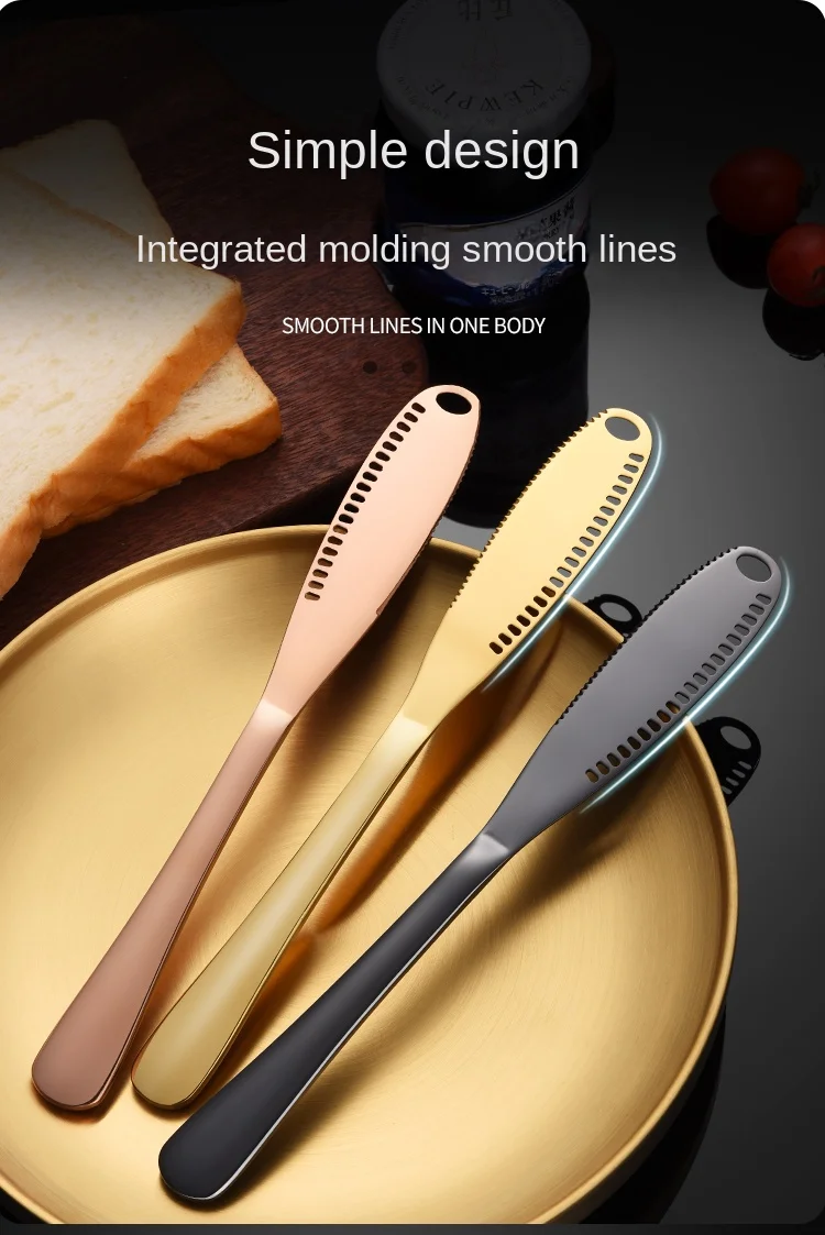 1 Piece Stainless Steel Cheese Butter Knife Western Food Bread Jam Cream Knife Cutlery