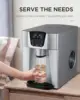 HZB-12D 12kgs/24H Portable Automatic ice Maker, Household bullet round ice make machine for family, small bar,coffee shop 220V 3