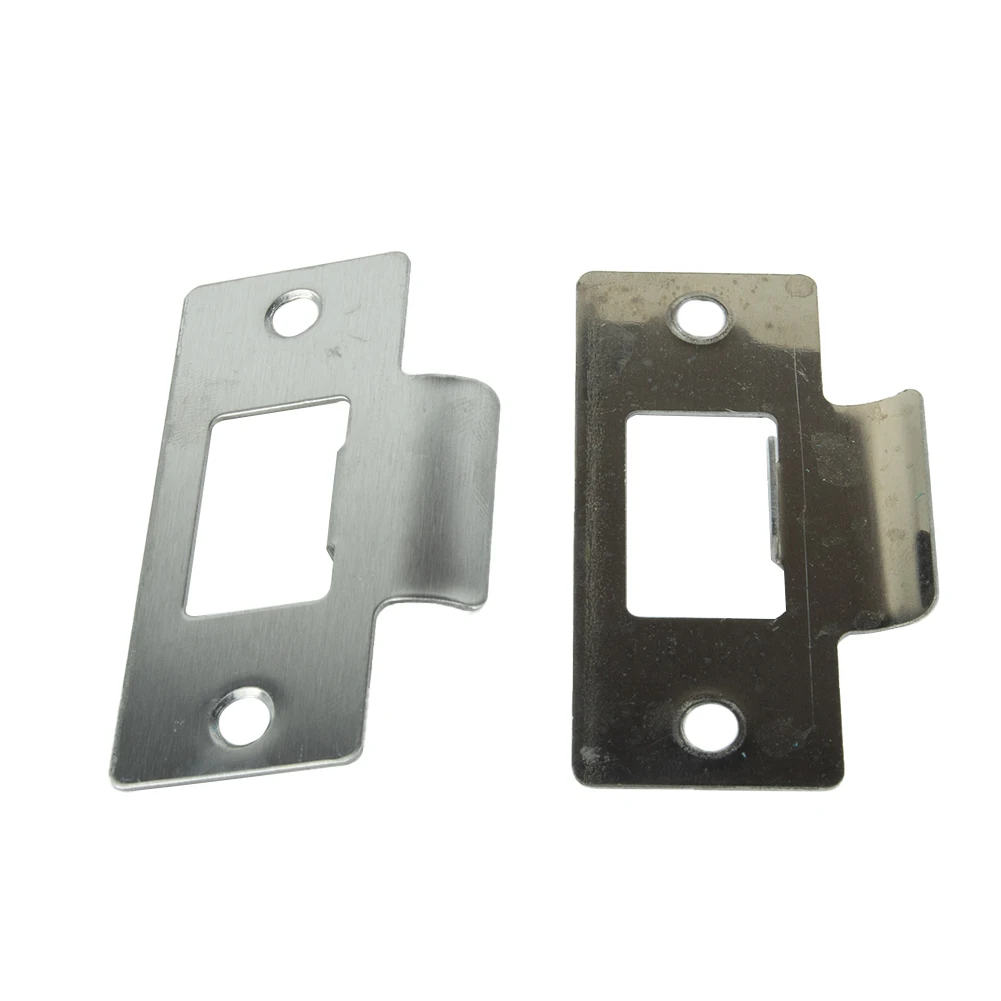 

Door Strike Striker Plate 5/10pcs 69*37.5*0.8mm Silver Stainless Steel Striker Plate Lock Accessories Brand New