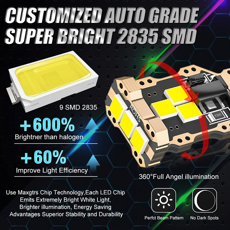  ڵ  , ĵ   LED  , 2x W16W T15 LED , T16 921 912 W16W LED , 6500K ȭƮ 12V