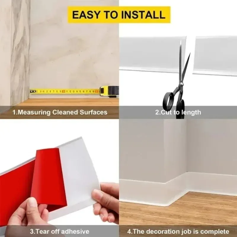 Self-Adhesive PVC Skirting Line Border