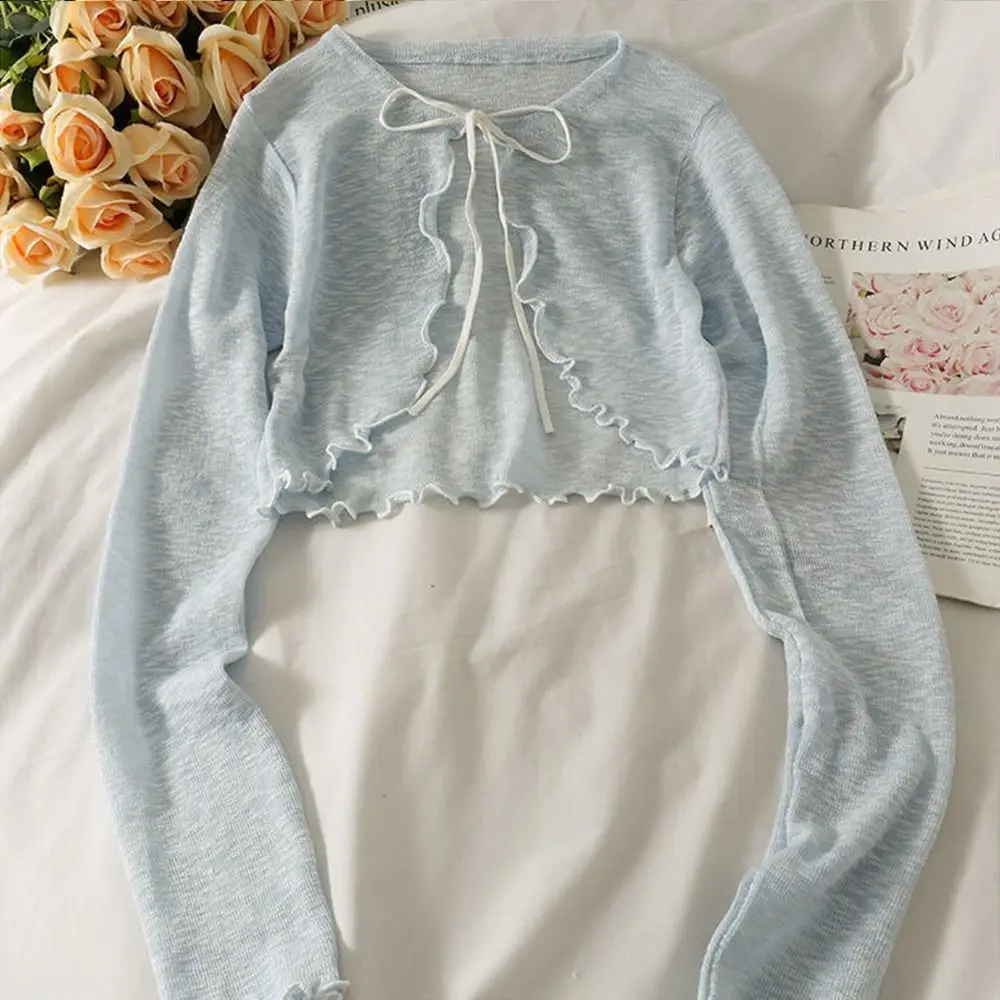 ตัวเลือกสินค้า เสื้อแขนสั้นแฟชั่นเกาหลี Ruffle ฤดูร้อน ใส่สบาย