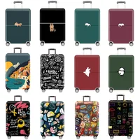 Thick Elastic Cartoon Luggage Protective Cover Zipper Suit For 18-32 inch Bag Suitcase Covers Trolley Cover Travel Accessories