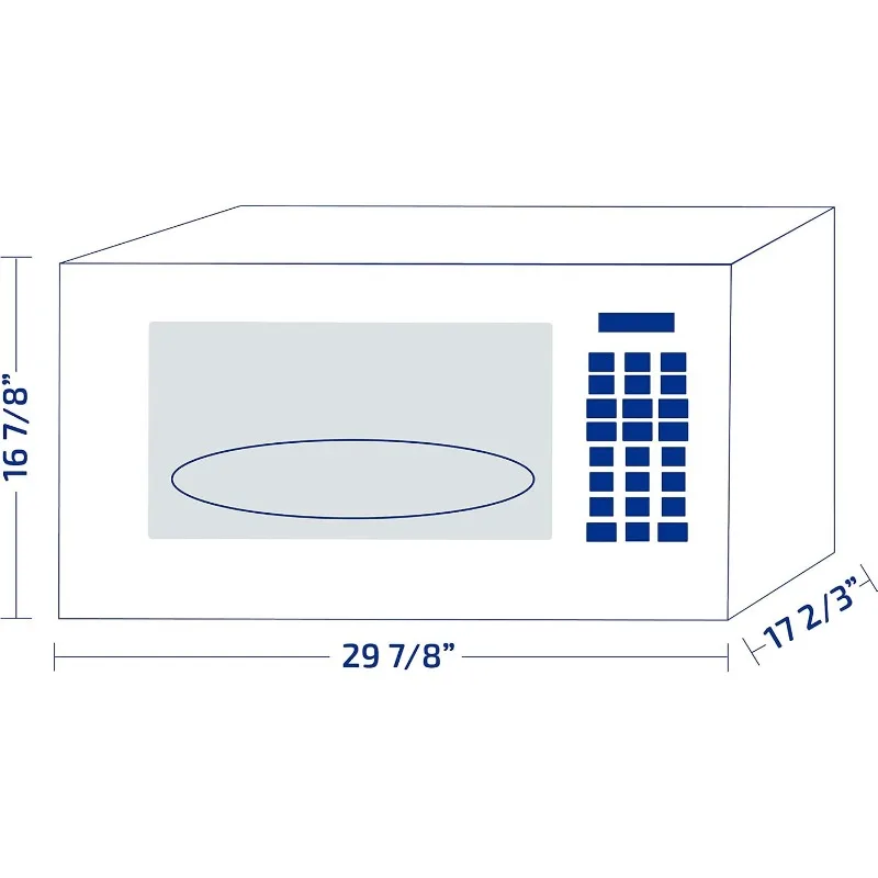 Impecca 1.6 cu. ft. Over-the-Range 30” Microwave 1000 Watts, with Surface Light, 2 Speed Vent System, Touchpad Controls 5