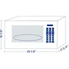 Impecca 1.6 cu. ft. Over-the-Range 30” Microwave 1000 Watts, with Surface Light, 2 Speed Vent System, Touchpad Controls 5