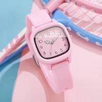 1/10PCS Fashion Square Women Watches Casual Silicone Band Quartz Wristwatch for Girls Clock Reloj Mujer（Without Box） - Image 6