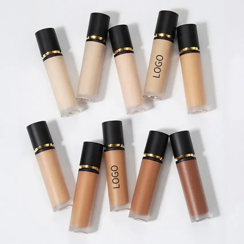Custom 9ml Full Coverage Liquid Concealer Natural Finish Long Lasting Under The Eyes Dark Circles Cover Waterproof Bulk Makeup 5