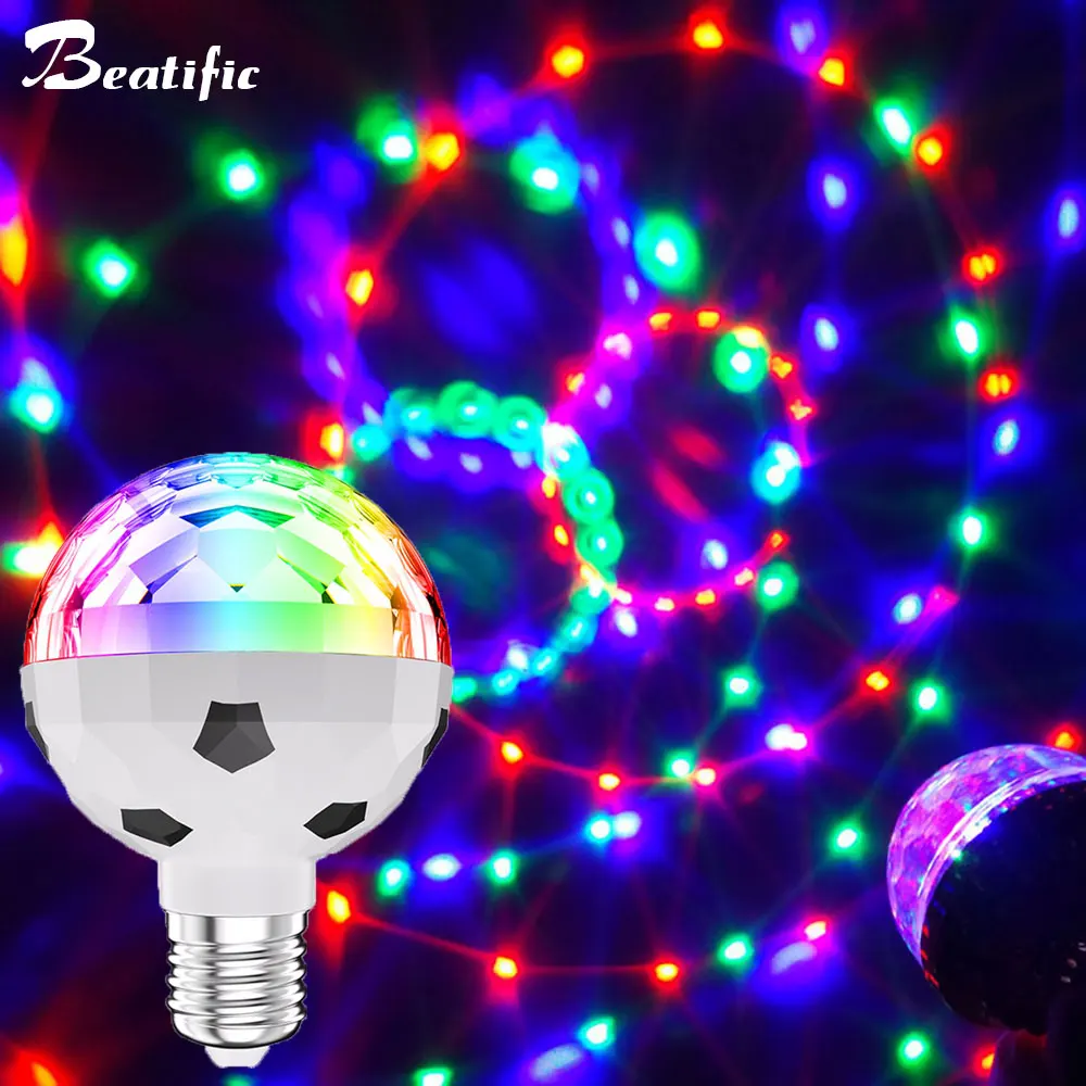 

Rotating Mini Magic Disco Ball Nightclub Lights RGB Led Disco Lamp for Party DJ Bar Club Stage Karaoke Lights