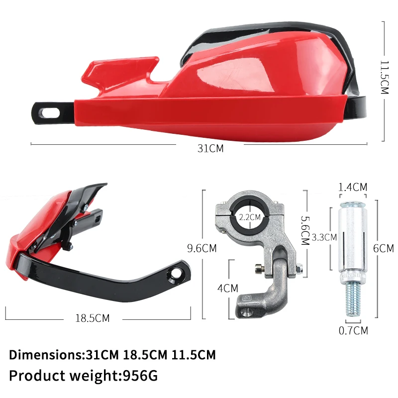 Enhanced Motorcycle Handlebar Handguard Protection Shield
