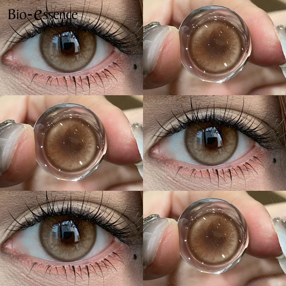 Bio-Essence Radiant Blue Contact Lenses - Enhance Your Natural Eye Color with Stunning Hues