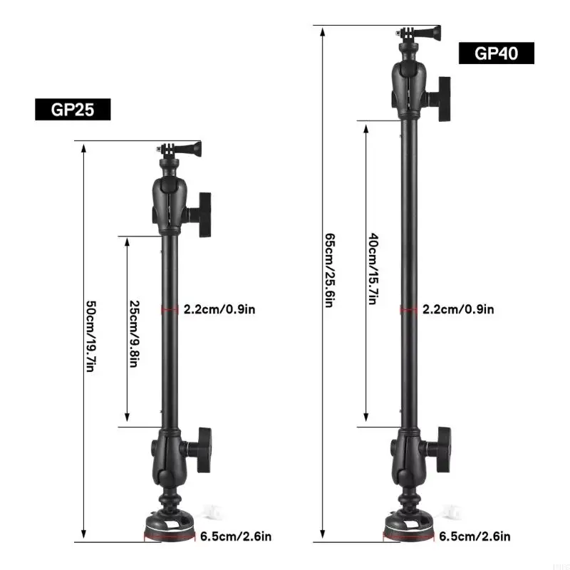 P9FC Kayak Camera Mounting Stand Kayak Boats Accessory Adjustable Camera Mount Base