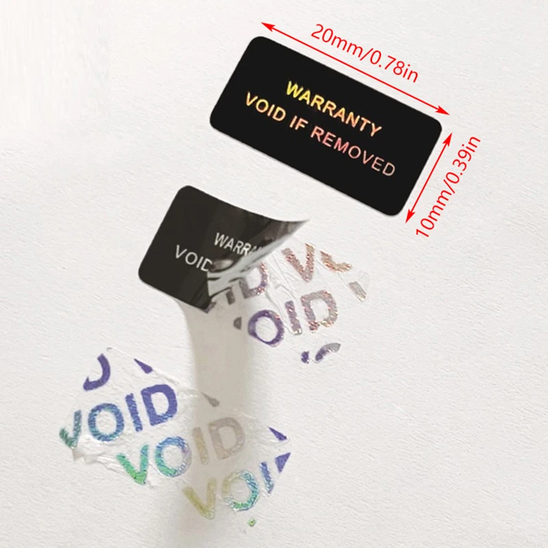 Tamper-Proof Warranty Protection Adhesive Seal Stickers