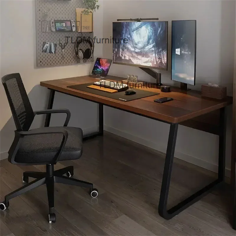 

Modern Desktop Computer Desk Office Furniture Home Internet Cafe Gaming Table Bedroom Writing Desk Workbench Desk Computer Table