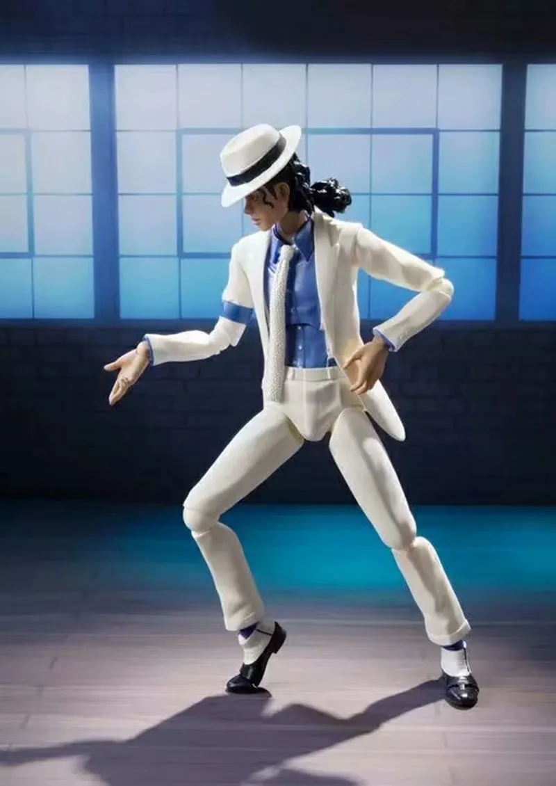 MJ - Jackson Smooth Criminal Moonwalk Action Figure Model Toys Mj Thriller Joint Movable Commemorative Figurine Christmas Gift