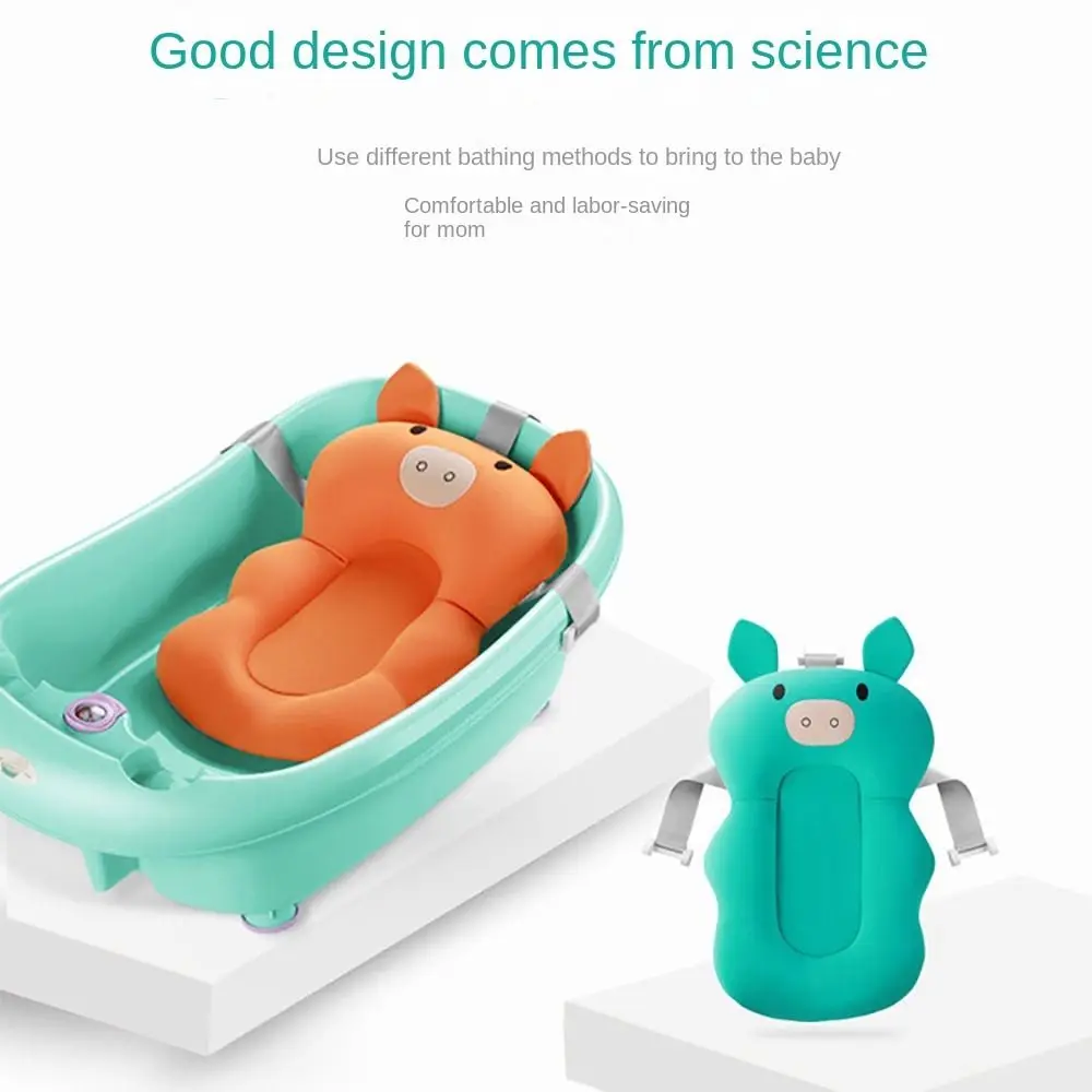 Bathing Tool Baby Bath Mat Lycra Cotton 1pc Baby Bath Support Durable Newborn Bathtub Cushion