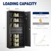Metal Garage Storage Cabinet with Locking Doors and 2 Drawers, Heavy Duty Steel Tool Cabinet with Pegboard, 71" - Lockabl 3
