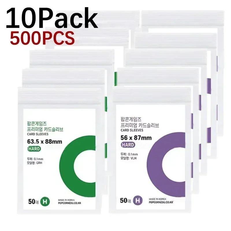 Clear Waterproof Photo Card Protective Sleeves, 1-500Pcs, for Album and Game Card Storage, 56x87mm
