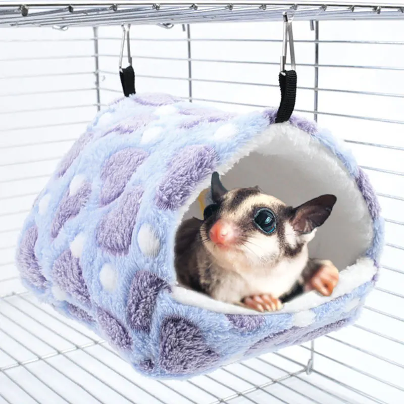 Colorful Comfortable Rabbit Squirrel Mini Cage Hamster House Small Animal Sleeping Bed Guinea Pig Nest Warm Small Pet Cage Nest