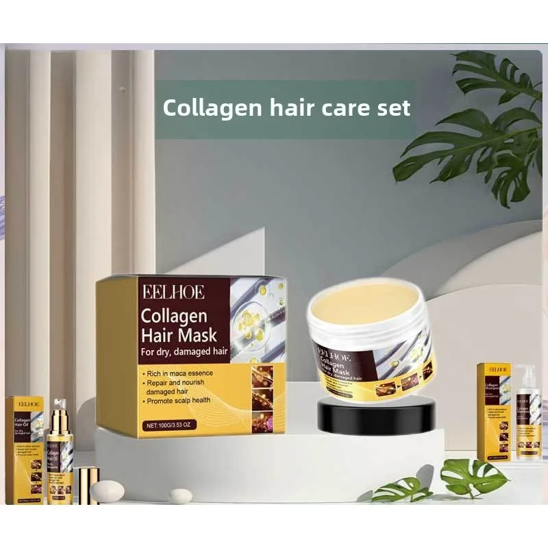 Collagen Hair Mask Repairing Damage Frizz Moisturizing Deep Oil Control Nourish Shiny Soften Root Smooth Hair Care New tool