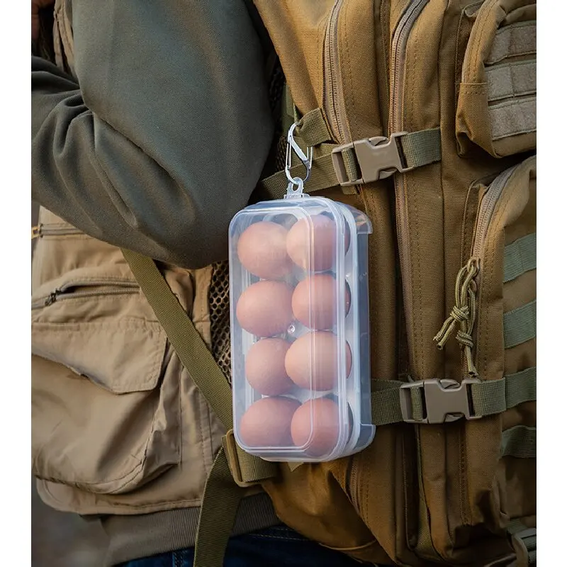 Shatterproof Egg Carrier Box – Outdoor Camping Egg Storage, Portable Shockproof Plastic Protection Case