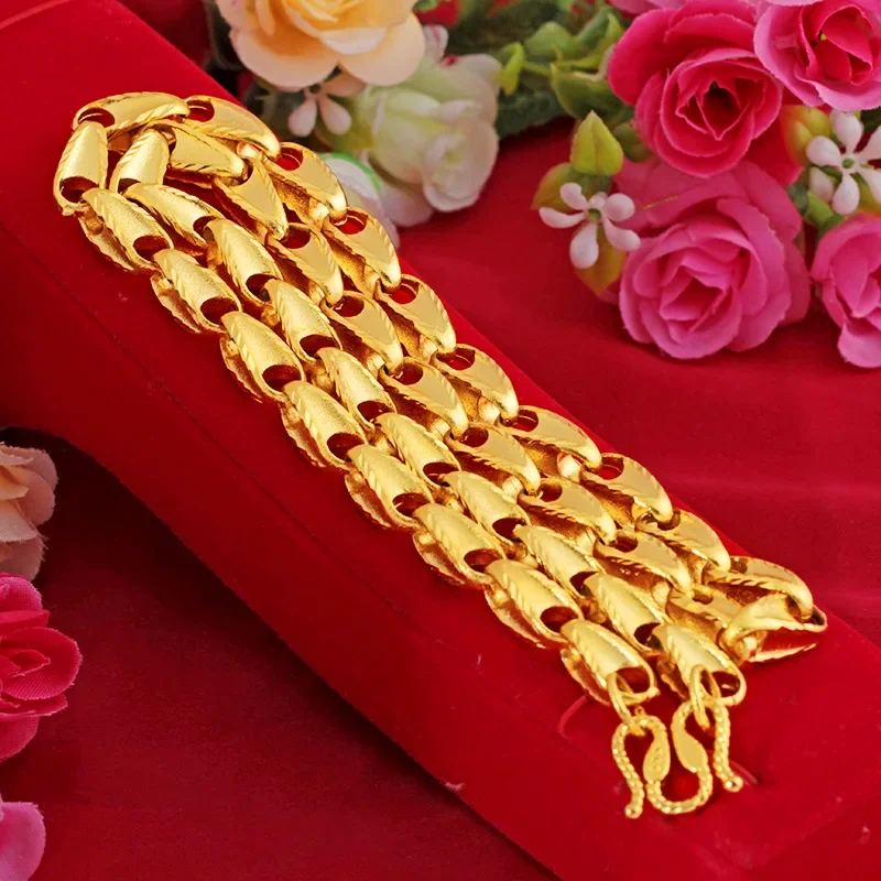 

999 Gold Plated Chain Men Thick Solid Curb Cuban Link Chain Chokers Vintage Necklace for Men Women Jewelry Gifts 2022 New