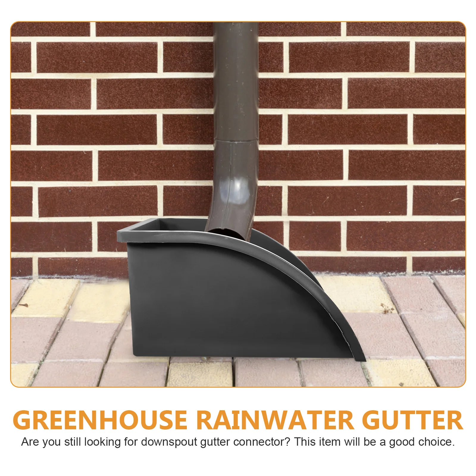 Water-collecting Dustpan Tray Yard Drainage Systems Rainwater Gutter Splash Proof Board Guards Spout Extender Pvc Pool