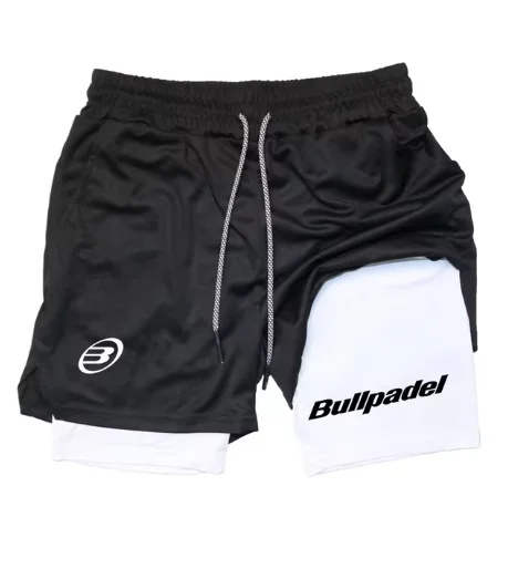Men's Running Shorts 2 in 1 Double-layer sports shorts Sports Fitness Training Bullpadel jogging pants Men's clothing 5