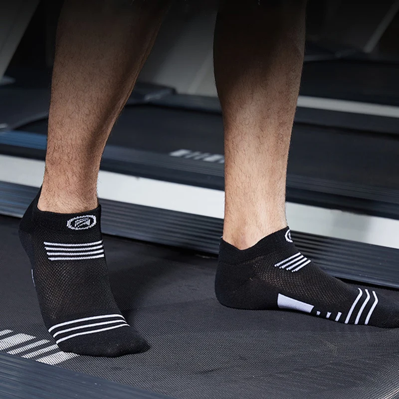 Chaussettes de sport en coton pour hommes, 5 paires/lot, haute qualité, cheville, respirantes, douces et confortables, courtes, à la mode, quatre saisons, 4 Styles_voghion.com